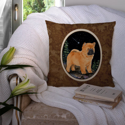 Chow Chow Outdoor Reversible Throw Pillow