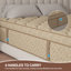 Matelas hybride mi-ferme 12 po dans une boîte - Mousse viscoélastique gélifiée rafraîchissante et ressorts ensachés individuellement, isolement de mouvement, soulagement de la pression et support de bord renforcé-673875157-673875152