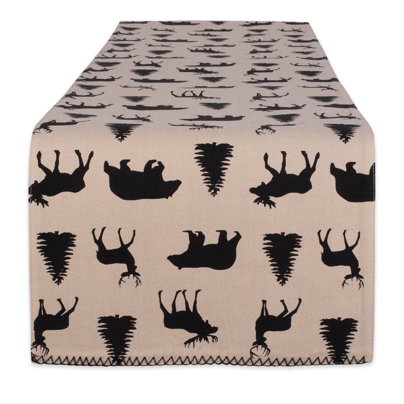 Kehoe Plaid Reversible Embellished Table Runner, 108" L x 14" W