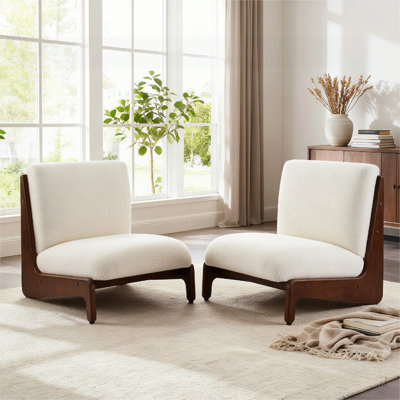 Scott Living Moda Migdalia with Solid Wood Frame, Set of 2, Plush Cushion and Ergonomic Design for Comfort