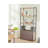 ACME Sara Bookcase In Espresso PU, Walnut & Sandy Black