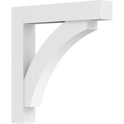 Support standard en PVC de qualité architecturale avec extrémités en bloc Thorton