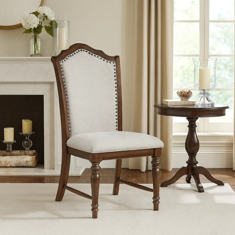 Ensemble de 2 chaises d'appoint en tissu Traditional