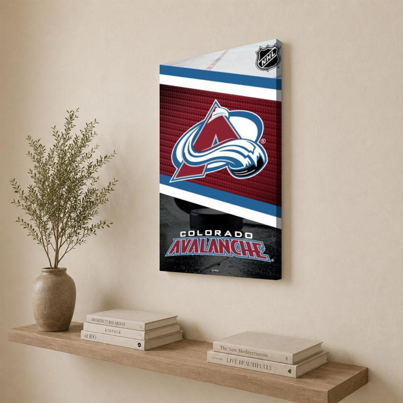 Décoration murale Colorado Avalanche NHL, H 36 po x l 24 po, Toile tendue, Ne s’applique pas