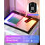 50cm W Bedside Table with 3D Mirror Abyss and Sensor RGB Lighting, 2-Drawer Bedside Table with Hidden Storage And Lockable-1744984553