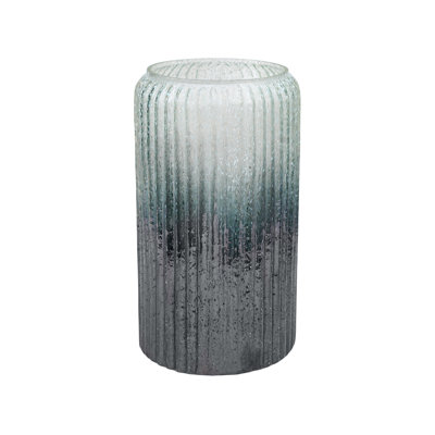 Tindley Recycled Frosted Glass Ombre Table Vase
