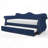 Upholstered Velvet Wood Daybed With Trundle-986022852