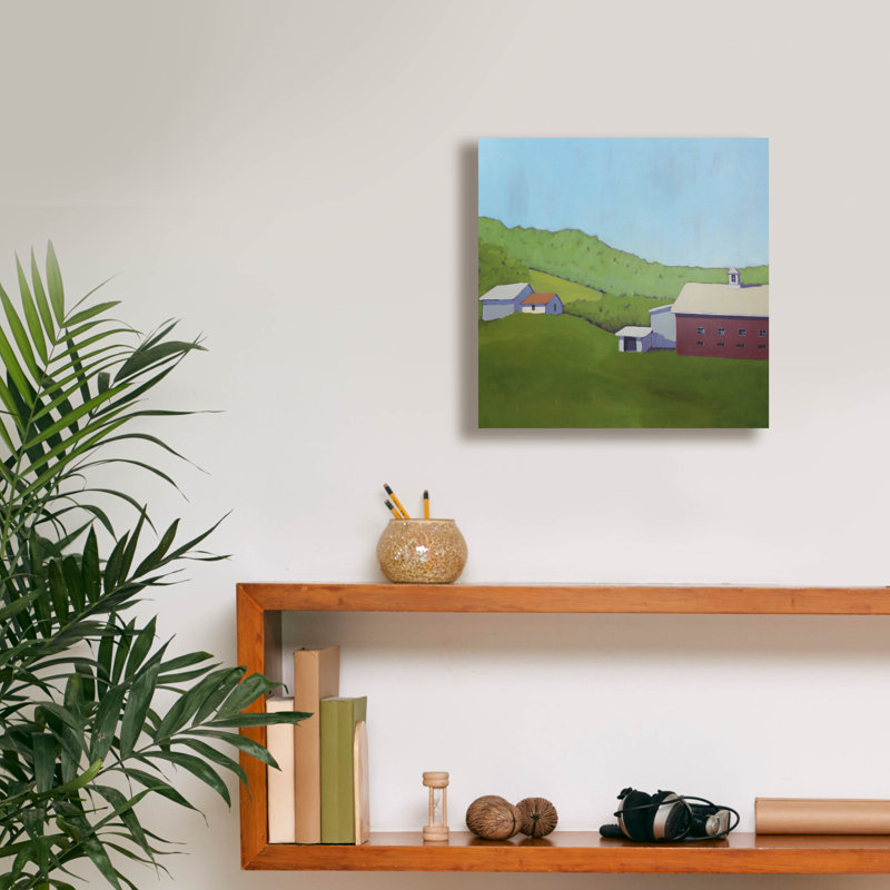  «Primaire 6» par Carol Young, art mural sur toile, 12 po x 12 po