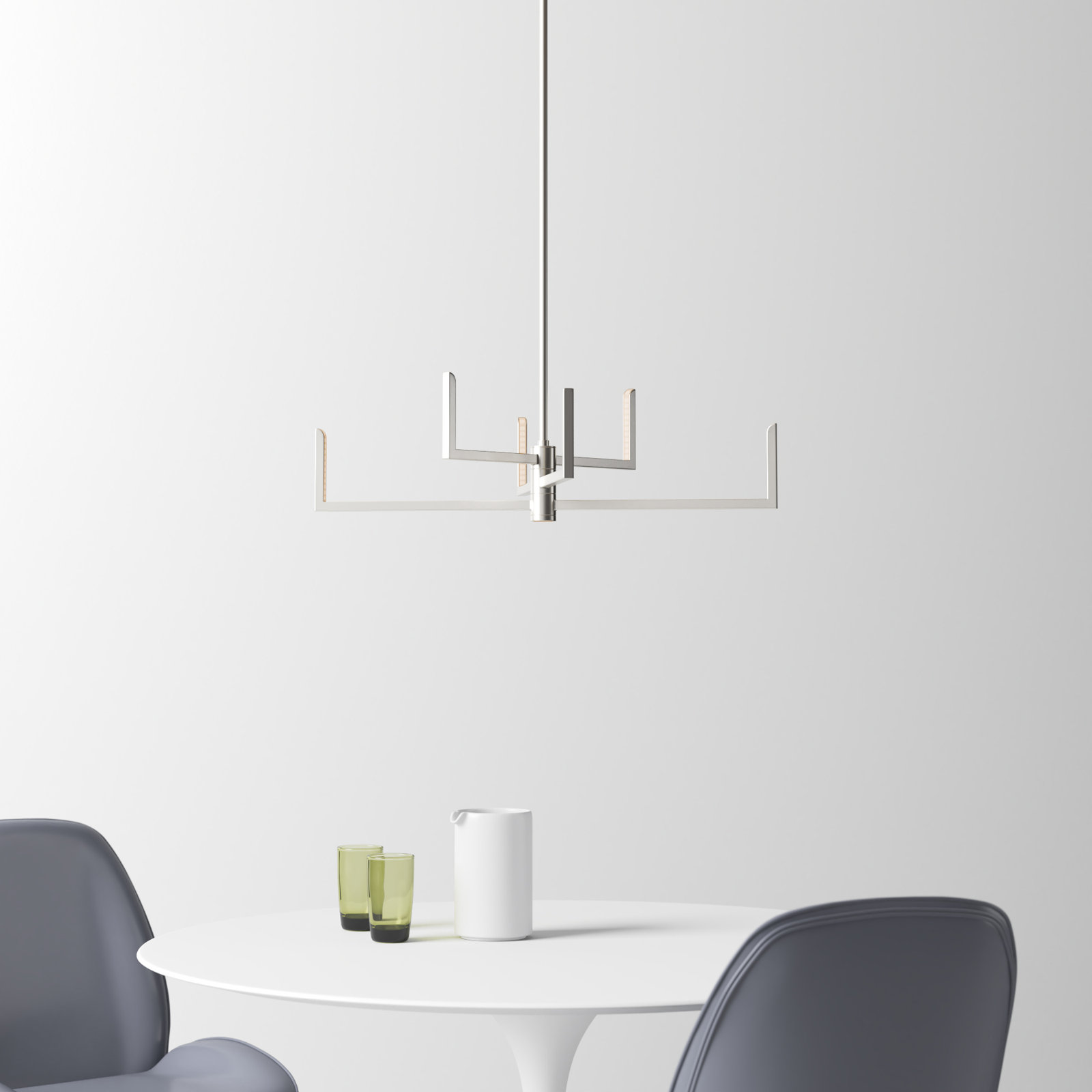 Lolita 7 - Light Metal Dimmable LED Chandelier