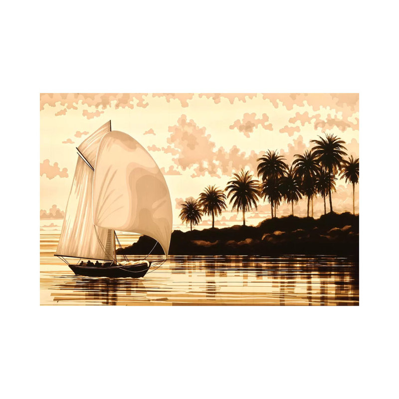 Sail by Max Zorn - Print on Canvas, 20.32 cm H x 30.48 cm W, Wrapped Canvas