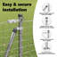Vidaxl Fence Posts With Base Plates 26 Pcs Diameter32mm Galvanised Steel-114618956-114618955