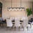 5-Light Dimmable Rectangle Kitchen Island Chandelier-162394468