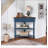 33.8'' Small Triangle Corner Table, Wood Corner Side Table for Small Spaces/ Living Room, 3 Tier End Corner Table with Solid Wood Legs-1273634573