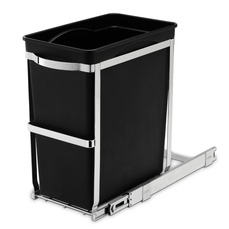 Simplehuman 30L Pull-Out Kitchen Bin, Heavy Duty Steel Frame