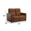 Causeuse inclinable rembourrée 57 po Broadway-1003789082