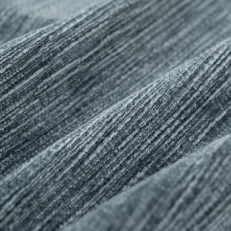 Ensemble de 2 chaises de salle à manger en tonneau pivotant en chenille avec base piédestal rembourrée, Blue