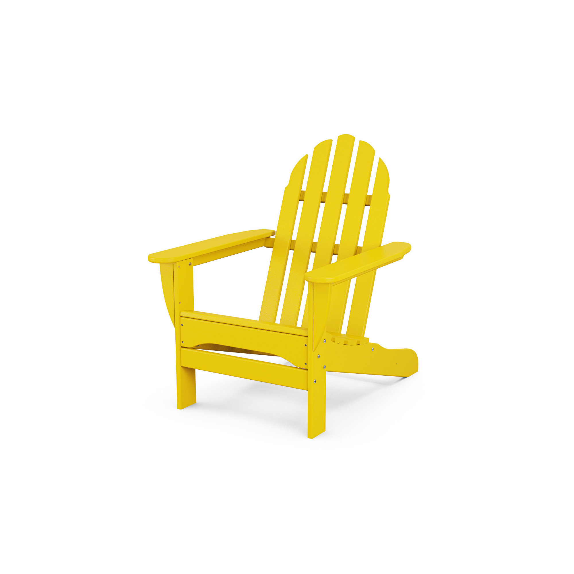 POLYWOOD Classic Adirondack Chair, Lemon