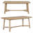Josanne 6 - Person Trestle Dining Set-408860004