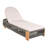 Outdoor  Acacia Wood Patio Adjustable Lounge Chair Set Of 4-910197833