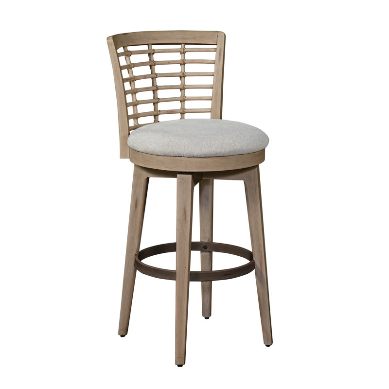 Beach Comber Counter Height Swivel Stool, Bar Stool (30" Seat Height), Brown
