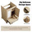 Base de meuble-lavabo en bois prêt à assembler avec meuble-lavabo 24 po de largeur sans lavabo