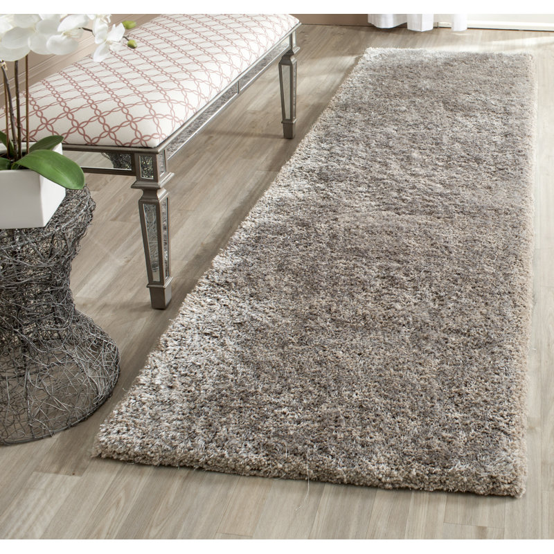 Sg-Sanisha Beach Shag Hand Tufted Performance Solid Color Rug, Runner 2'3" x 8'