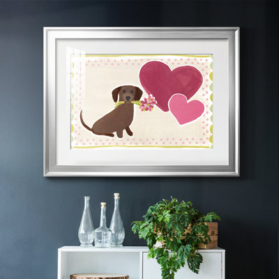 Dachshund Delight Collection A, reproduction d'art sur papier
