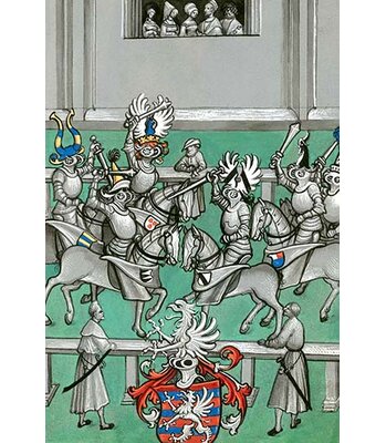 Medieval Tournament Melee and Jousting' by Ludwig Van Eyb Painting Print -  Buyenlarge, 0-587-29340-3C2030