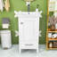 Meuble-lavabo avec lavabo en céramique, tiroir et porte-211953878
