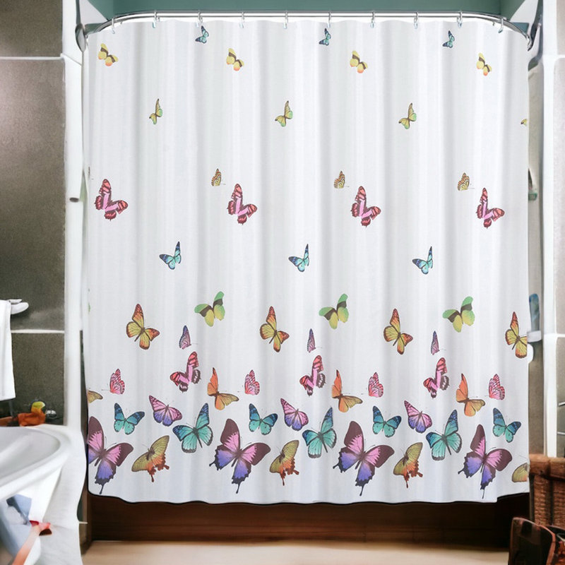 Shower Curtain with Hooks Included