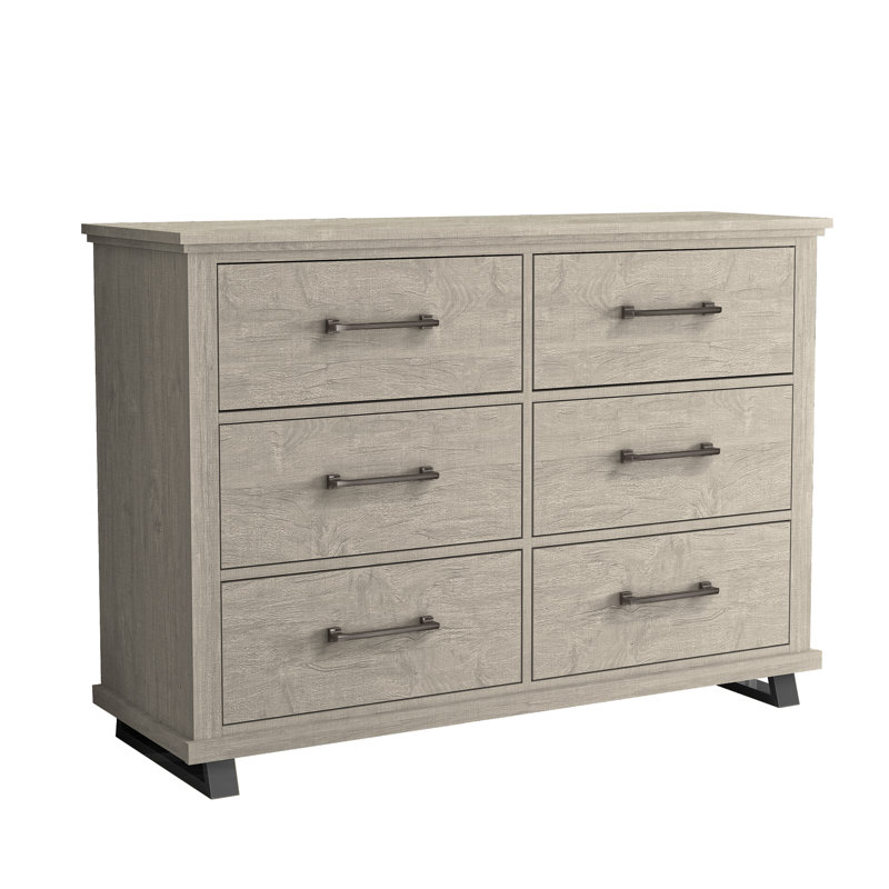 Neer 51.96'' W 6 - Drawer Dresser, Beige