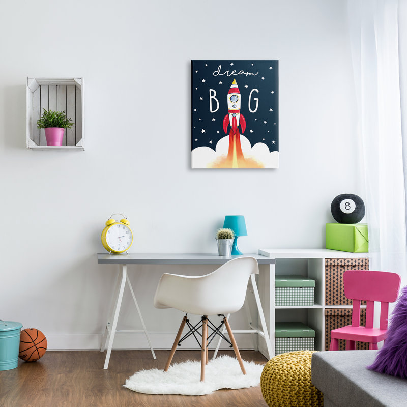 «Dream Big» - impression, H 30 po x l 24 po x 1,5 po, Toile tendue