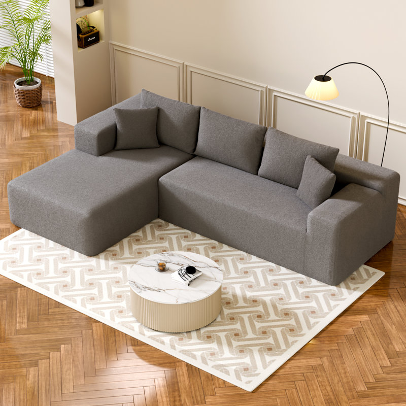 Canapé compressé sans squelette en chenille - sans assemblage, éponge haute densité, conception peu encombrante pour les appartements et les salons