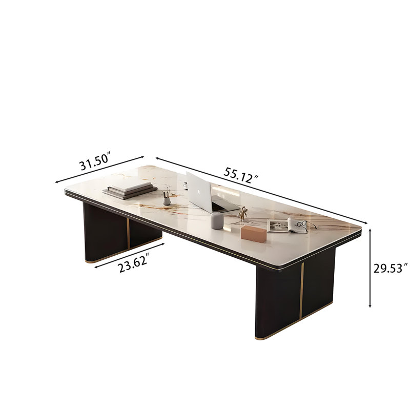 Bureau et table d'écriture 55,12 po, H 29,53 po x l 55,12 po x P 31,5 po