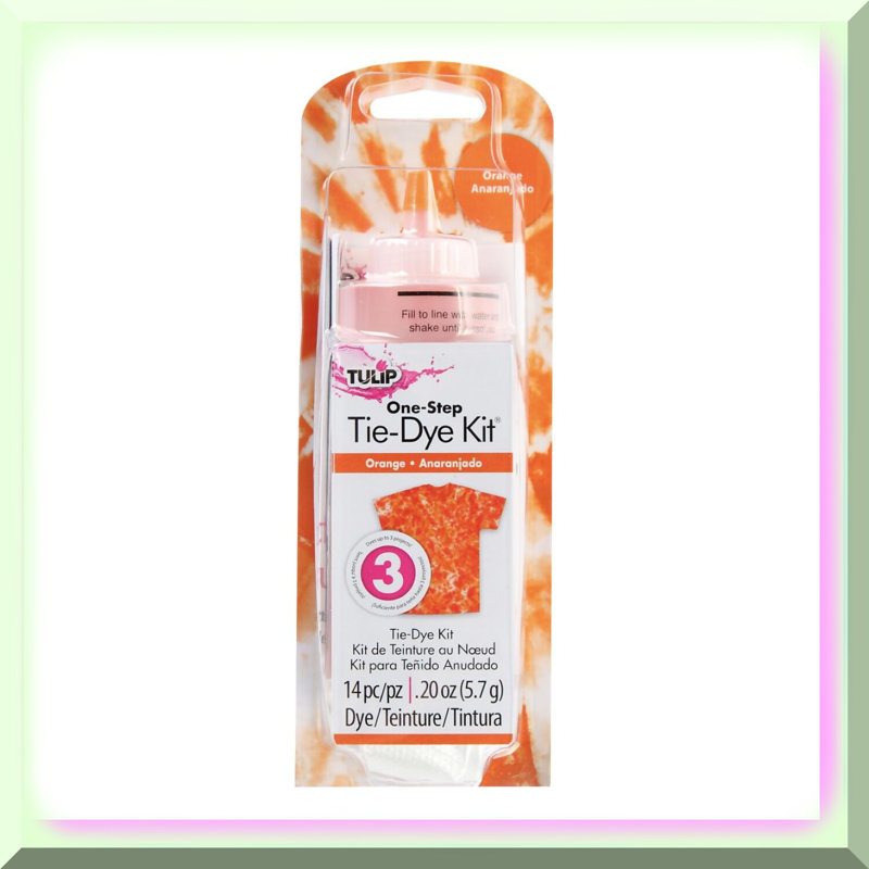 Vibrant Orange Fabric Dye Kit