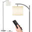 Lampe sur pied DEL moderne noire | Température de couleur réglable | Abat-jour rotatif | Base en métal robuste-489081817