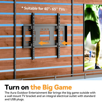 TV holder for outdoor gazebo