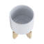 PLATEAU 5 "AVEC SUPPORT CHEVRON, BLANC