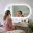Led Bathroom Mirror With Bluetooth, Loud Dual Speakers, Lighted Vanity Mirror, 3 Color Lighting, Anti-fog, Dimmable, Sensitive Touch Button-1874311631