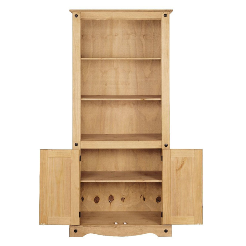 Castillon Bookcase Display Cabinet Corona Style, Natural