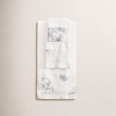 Rigsby 3-Piece Floral Cotton Towel Set