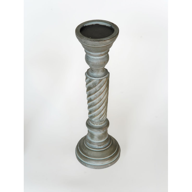 Pilier en bois 15 po, 1, 12", Blanc antique_1
