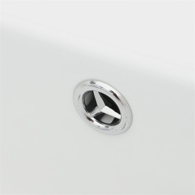 21"x12" Wall-Mounted Rectangular Ceramic Bathroom Sink with Gold Towel Bar & Overflowt