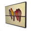 Cinq oiseaux sur une branche - Toile encadrée Home Decor Art