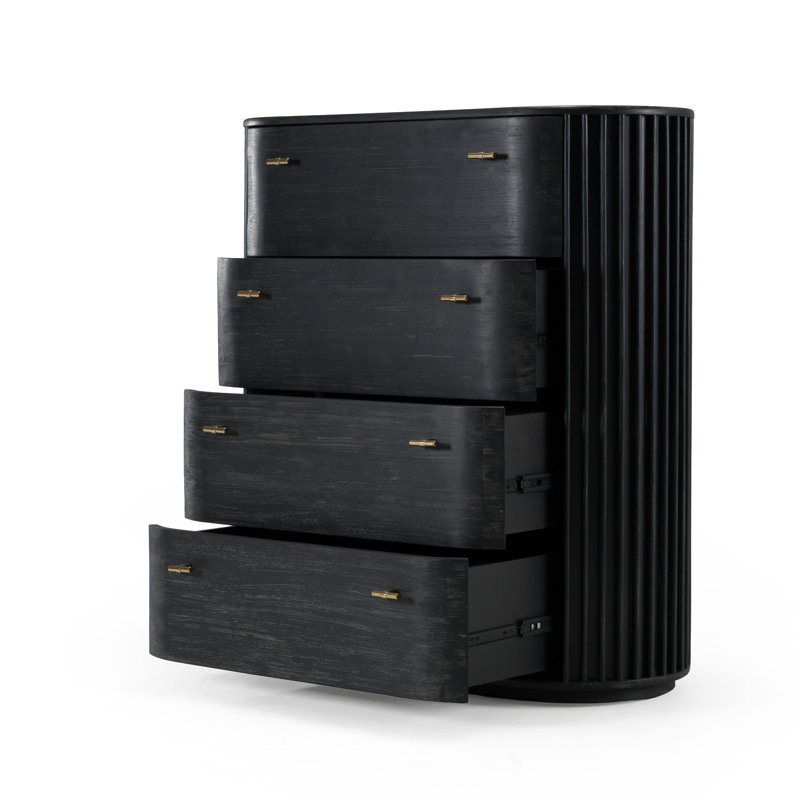 Haring - Commode moderne en acacia noir