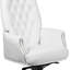Fauteuil de direction ergonomique en cuir capitonné à dossier haut de 29 po Crafton-30609281