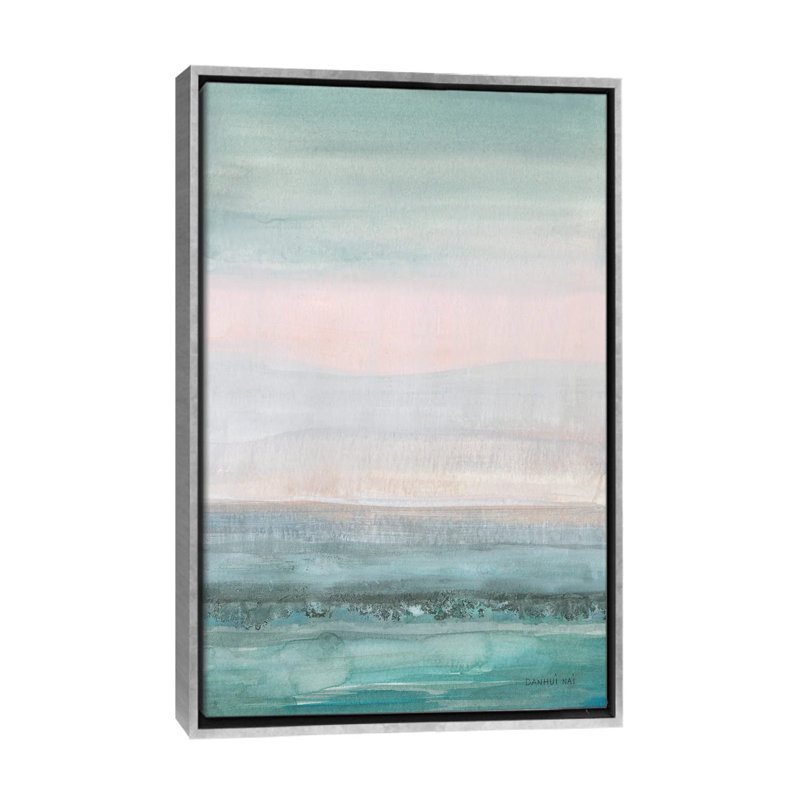 Pastel marin par Danhui nai, reproduction d’art, Toile avec cadre argenté, Pas de tapis, H 40 po x l 26 po x P 1,5 po