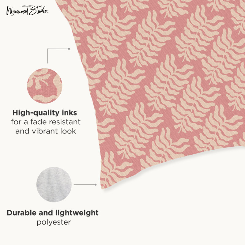 Housse de coussin floral en polyester