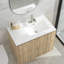 Lavabo de salle de bain en céramique avec trou pour robinet et trop-plein 32 "L x 18" l 32 "(dessus seulement)