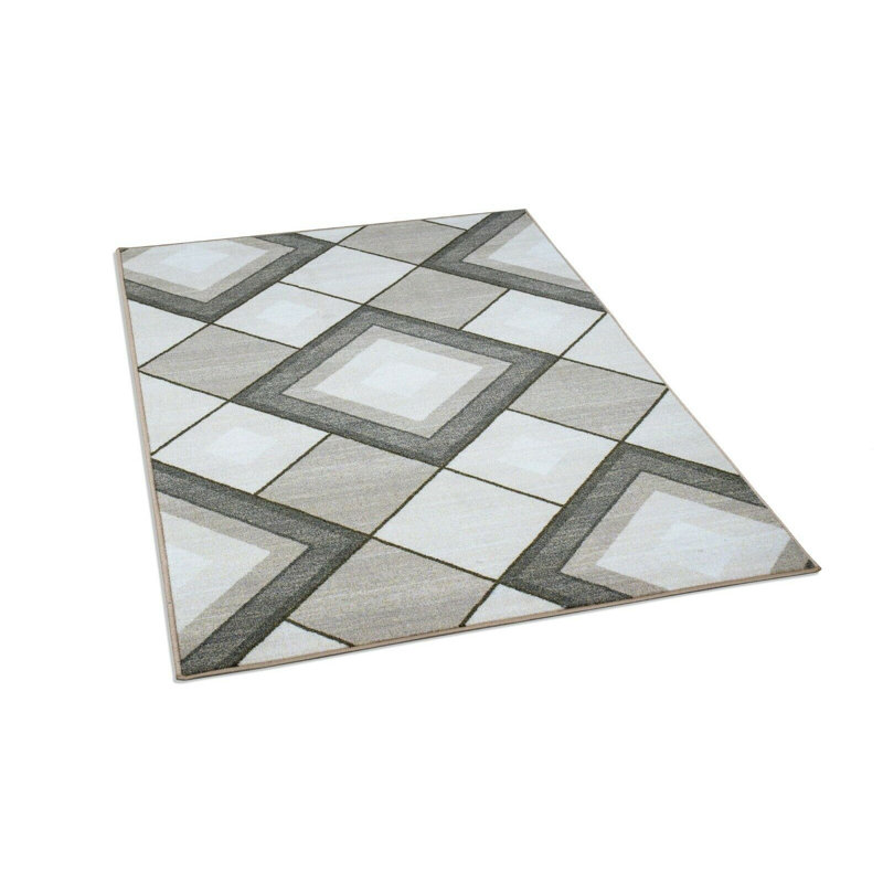 Gibeon Geometric Area Rug, Runner 80 x 300cm